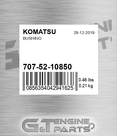 707-52-10850 Bushing for KOMATSU