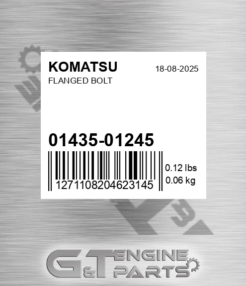 01435-01245 Flanged Bolt for KOMATSU
