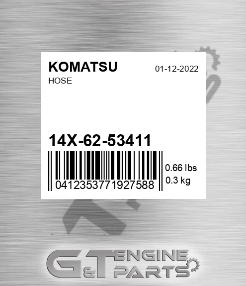 14X-62-53411 Hose for KOMATSU