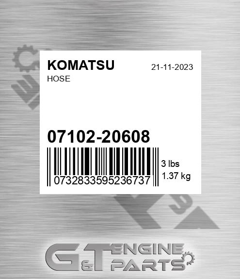 07102-20608 Hose for KOMATSU
