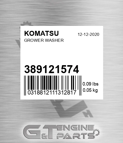 389-121574 Grower Washer for KOMATSU