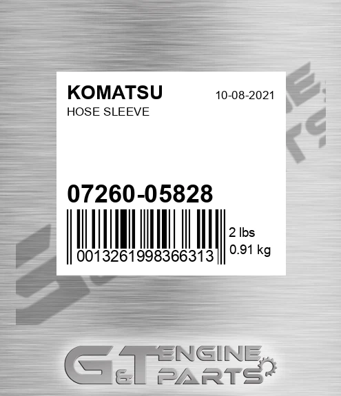 07260-05828 Hose Sleeve for KOMATSU