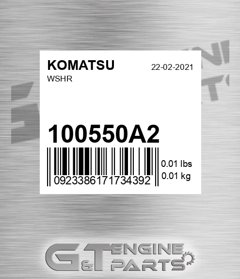 100550A2 Wshr