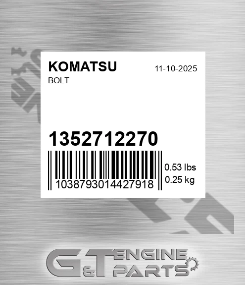 135-27-12270 Bolt for KOMATSU