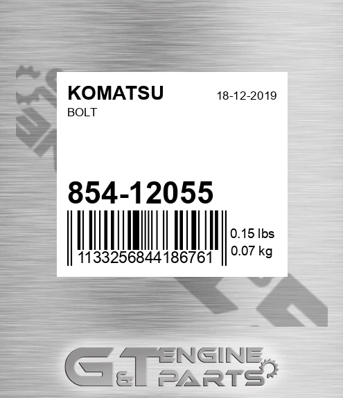 854-12055 Bolt