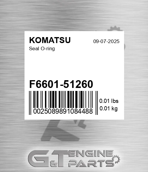 F660151260 Seal O-ring