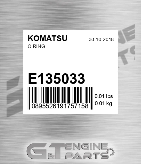 E135033 O Ring