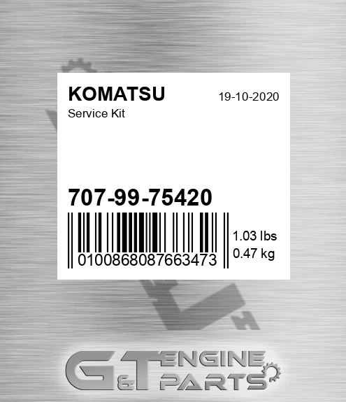 707-99-75420 Service Kit for KOMATSU