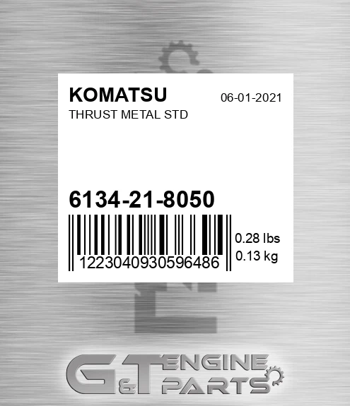 6134-21-8050 Thrust Metal Std