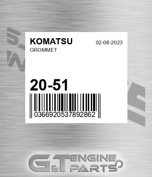 20-51 Grommet for KOMATSU