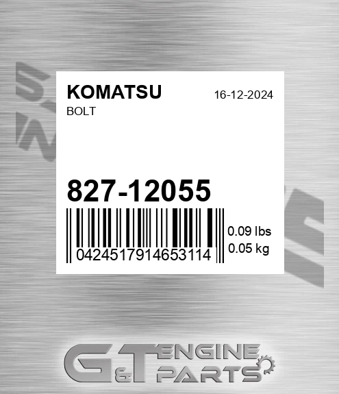 827-12055 Bolt