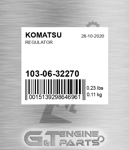 103-06-32270 Regulator for KOMATSU