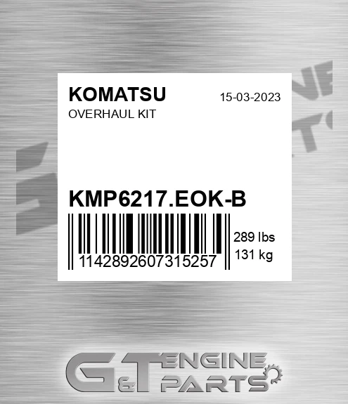 KMP6217.EOK-B Overhaul Kit for KOMATSU