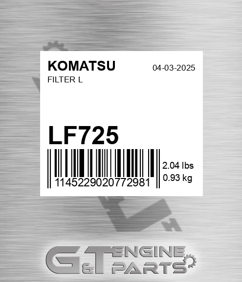 LF725 KOMATSU Filter L