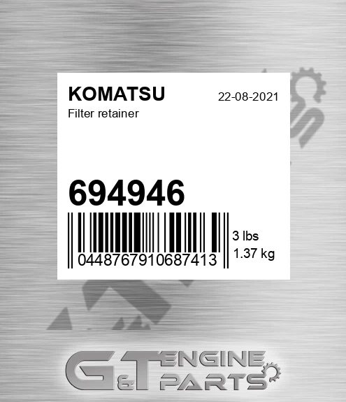 694946 KOMATSU Filter Retainer