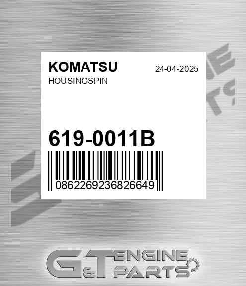 619-0011B Housingspin for KOMATSU