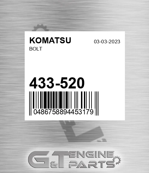 433-520 Bolt