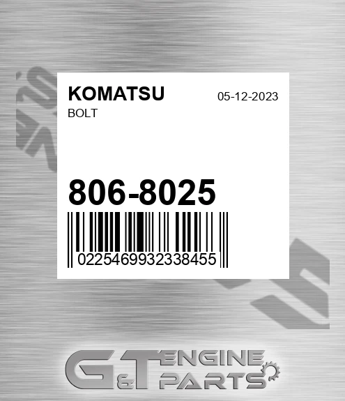 806-8025 Bolt