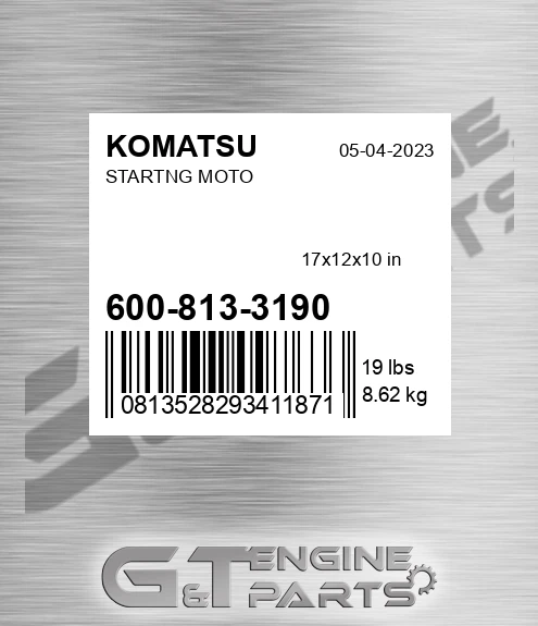 600-813-3190 Startng Moto for KOMATSU