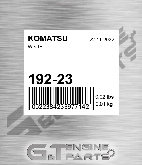 192-23 KOMATSU Wshr