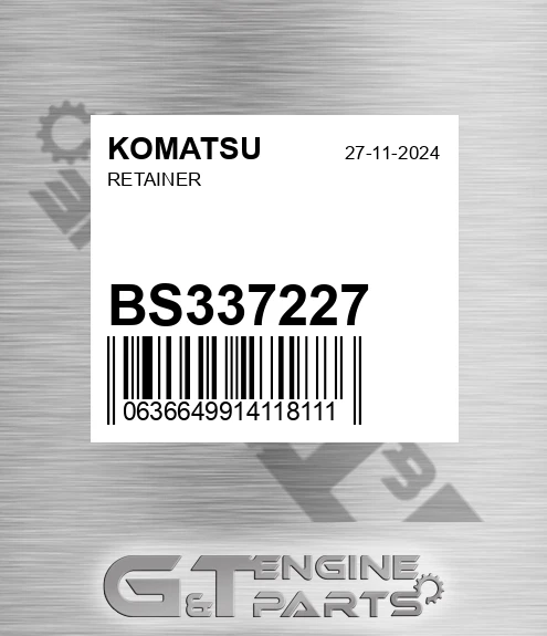 BS337227 Retainer