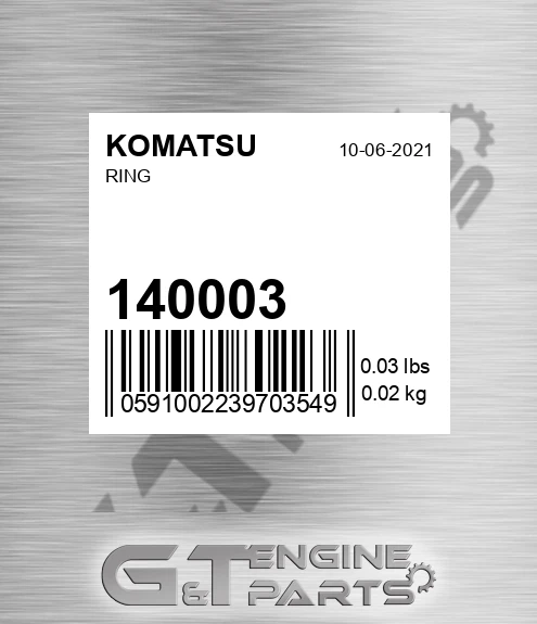 140003 KOMATSU Ring