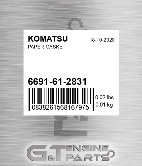 6691-61-2831 Paper Gasket