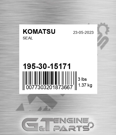 195-30-15171 Seal for KOMATSU