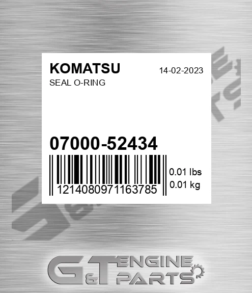 07000-52434 Seal O-ring