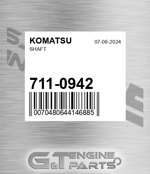 711-0942 Shaft for KOMATSU