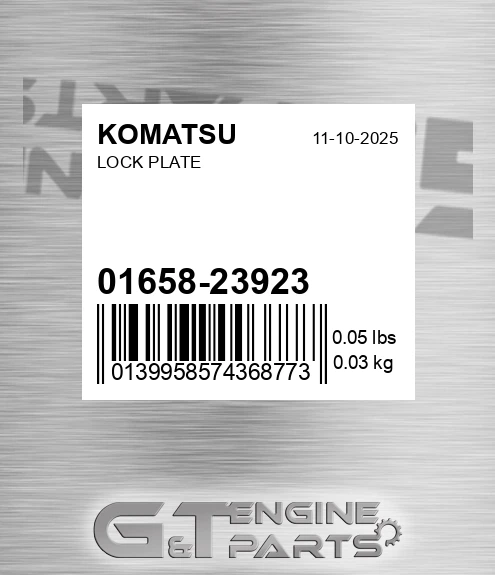 01658-23923 Lock Plate