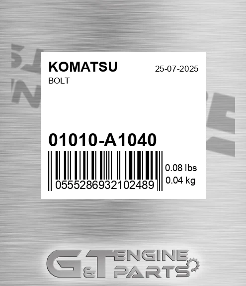 01010-A1040 Screw for KOMATSU