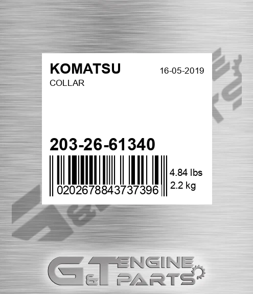 203-26-61340 Collar for KOMATSU