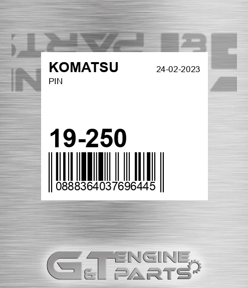 19-250 Pin for KOMATSU
