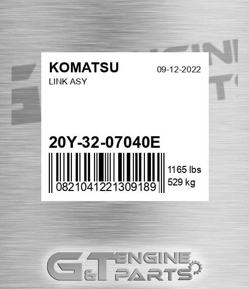 20Y-32-07040E Link Asy for KOMATSU