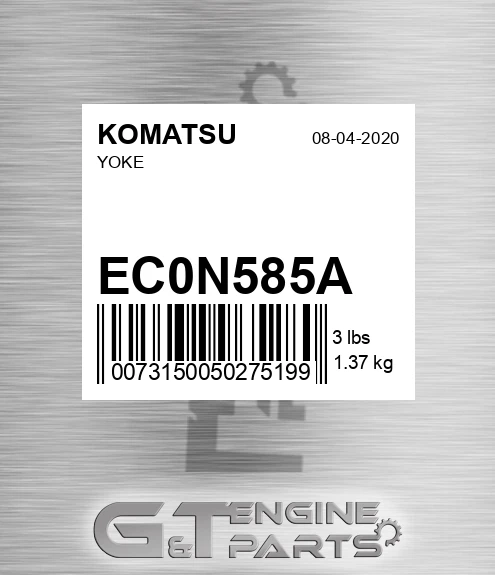 EC0N585A KOMATSU Yoke