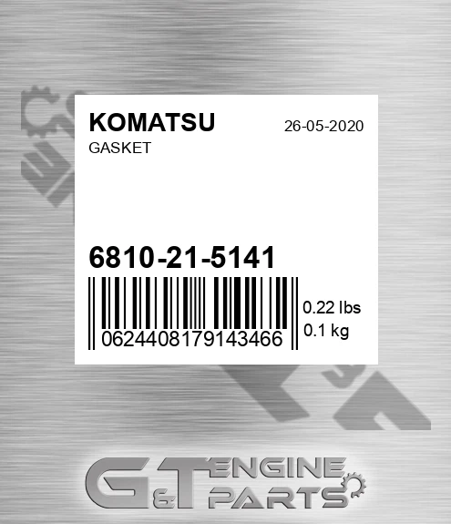 6810-21-5141 Gasket for KOMATSU