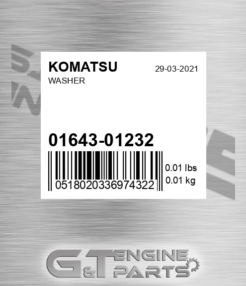 01643-01232 Washer