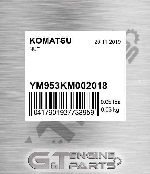 YM953KM002018 Nut