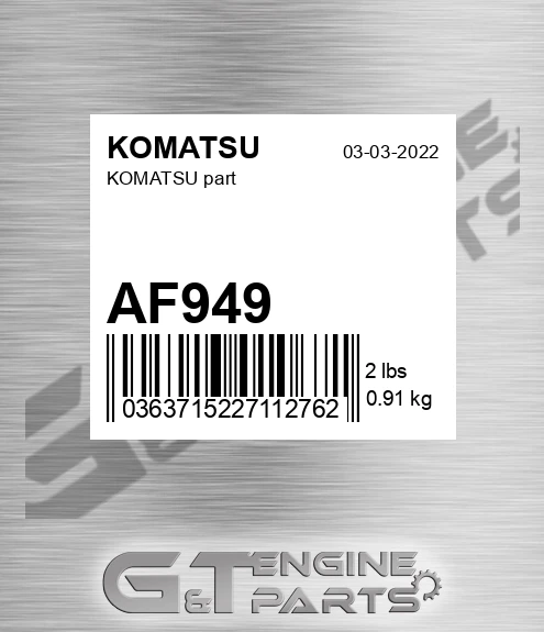AF949 KOMATSU Part