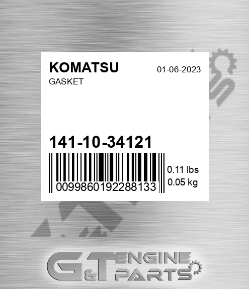 141-10-34121 Gasket