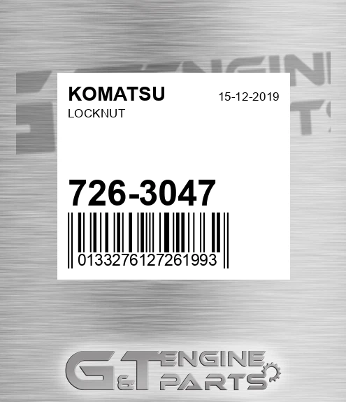 726-3047 Locknut for KOMATSU