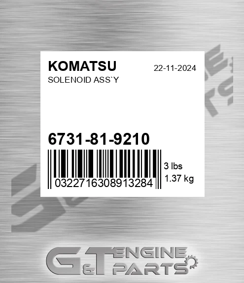 6731-81-9210 Solenoid for KOMATSU