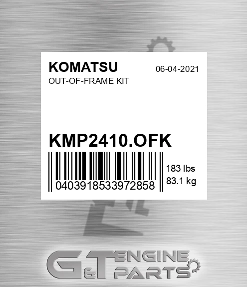 KMP2410.OFK Out-of-frame Kit for KOMATSU