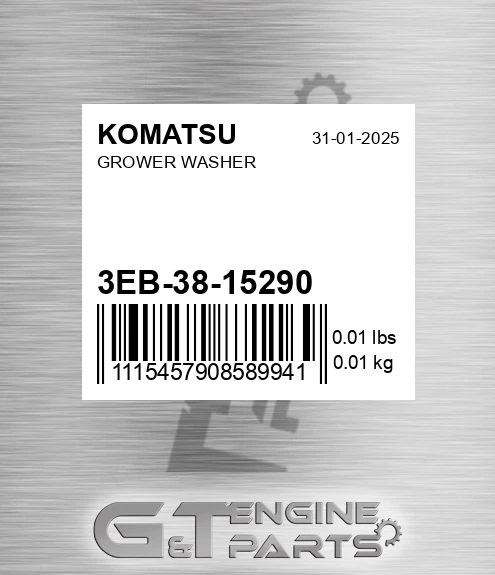 3EB-38-15290 Grower Washer for KOMATSU