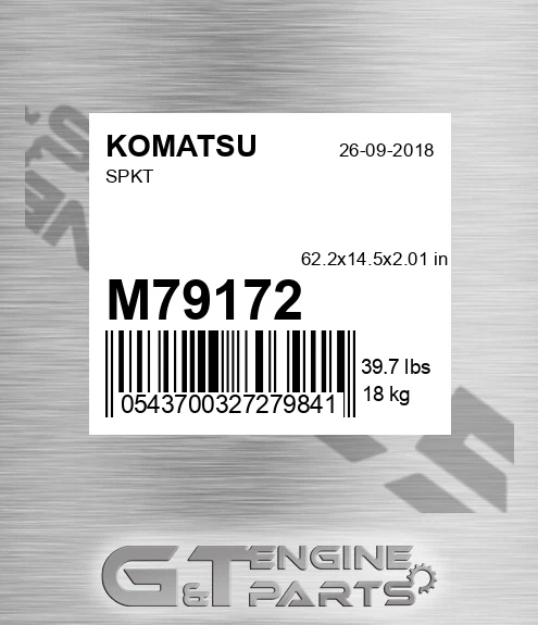 M79172 KOMATSU Spkt