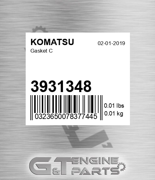3931348 Gasket C