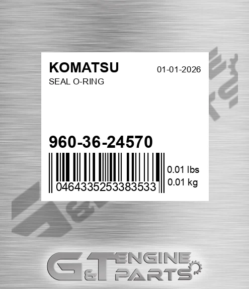 960-36-24570 Seal O-ring for KOMATSU