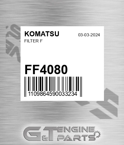 FF4080 KOMATSU Filter F