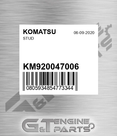 KM920047006 Stud for KOMATSU